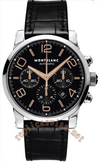 Montblanc Timewalker Chronograph Automatic Men's Watch 101548 - Click Image to Close