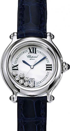 Chopard Happy Sport Classic Round Quartz 32mm Ladies Watch 27823 - Click Image to Close