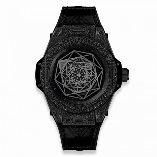 Swiss Replica Hublot Big Bang Sang Bleu All Black Pavé 39mm 465.CS.1114.VR.1700.MXM18 - Click Image to Close