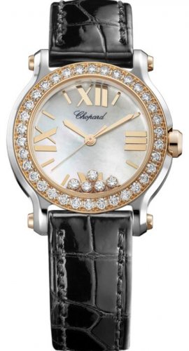 Chopard Happy Sport Round Quartz 30mm Ladies Watch 278509-6006