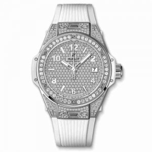 Swiss Replica Hublot Big Bang One Click Steel White Full Pavé 39mm 465.SE.9010.RW.1604