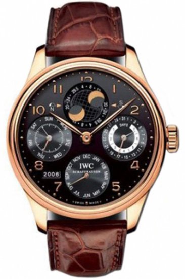 IWC Watch Portuguese Perpetual Calendar Hemisphere Moonphase IW5 - Click Image to Close