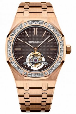 Swiss Replica Audemars Piguet Royal Oak Tourbillon Extra-thin Rose Gold 26516OR.ZZ.1220OR.01