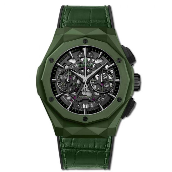 Copy Hublot Classic Fusion Aerofusion Chronograph Orlinski Green Ceramic - Click Image to Close