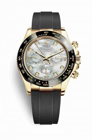 Swiss Replica Rolex Cosmograph Daytona 116518LN White mother-of-pearl diamonds Watch