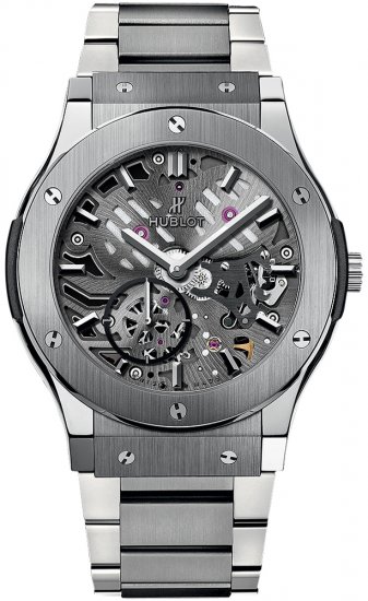 Hublot Classic Fusion Classico Ultra Thin Skeleton 42mm 545.NX.0 - Click Image to Close