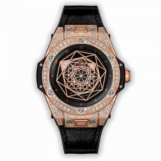 Swiss Replica Hublot Big Bang One Click Sang Bleu King Gold Pavé 39mm 465.OS.1118.VR.1704.MXM18 - Click Image to Close