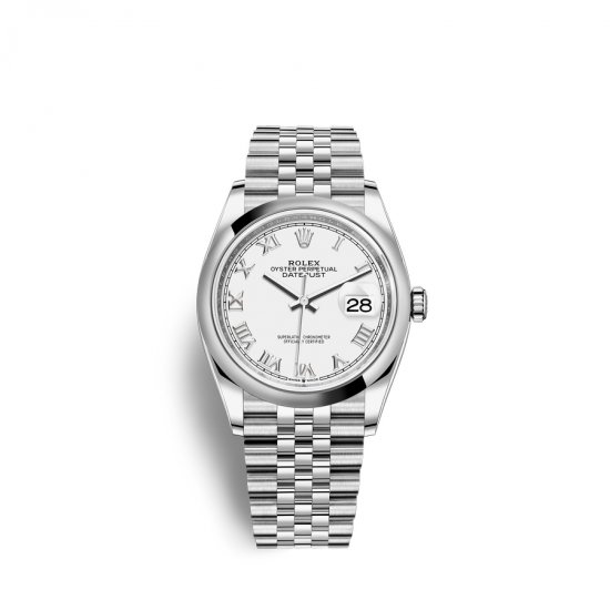 Fake Rolex Datejust 36 Oystersteel M126200-0007 White Dial Watch - Click Image to Close