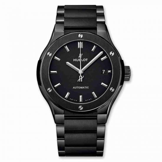 Swiss Replica Hublot Classic Fusion Black Magic Bracelet 45mm 510.CM.1170.CM - Click Image to Close