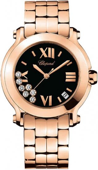 Chopard Happy Sport Round Quartz 36mm Ladies Watch 277472-5004 - Click Image to Close