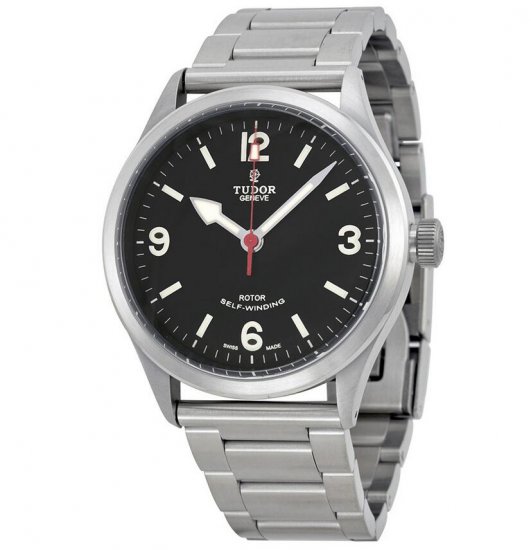 Tudor Heritage Ranger Black Dial Stainless Steel Men's Watch 799 - Click Image to Close