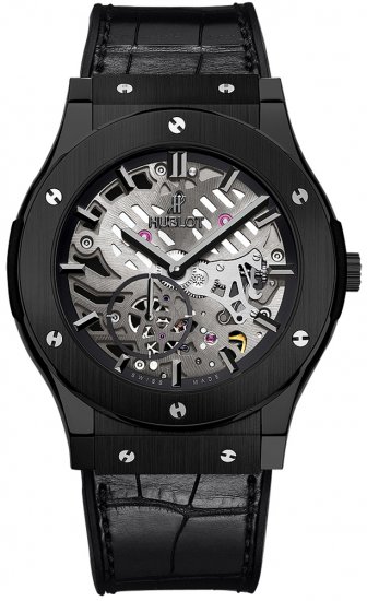 Hublot Classic Fusion Classico Ultra Thin Skeleton Ceramic 45mm - Click Image to Close