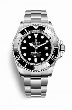 Swiss Replica Rolex Deepsea Oystersteel 126660 Black Dial Watch