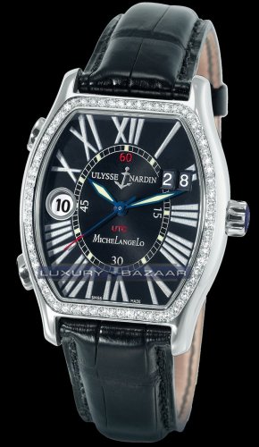 Ulysse Nardin Michelangelo UTC Dual Time (SS-Diamonds / Black /