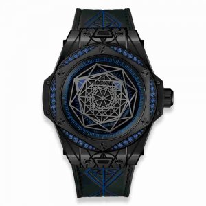 Swiss Replica Hublot Big Bang One Click Sang Bleu All Black Blue 39mm 465.CS.1119.VR.1201.MXM18