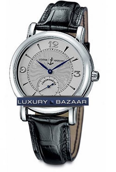 Ulysse Nardin San Marco Gigante (Platinum/Silver/Leather Strap) - Click Image to Close