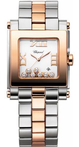 Chopard Happy Sport Square Quartz Medium Ladies Watch 278498-900