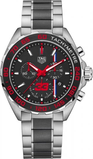 Fake TAG Heuer Formula 1 Chronograph Quartz Max Verstappen Special Edition 2018 Watch - Click Image to Close