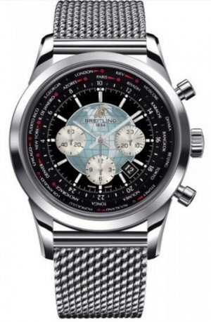 Swiss Replica Breitling Transocean Chronograph Unitime Stainless Steel AB0510U4/BB62/152A