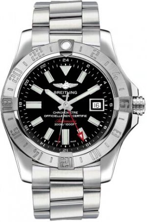 Swiss Replica Breitling Avenger II GMT Black Dial Mens A3239011/BC35/170A