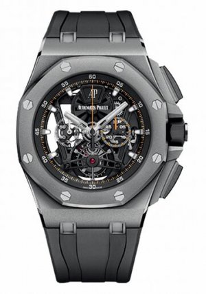 Swiss Replica Audemars Piguet Royal Oak Offshore Tourbillon Chronograph Titanium 26407TI.GG.A002CA.01