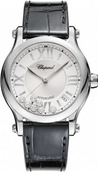 Chopard Happy Sport Medium Automatic 36mm Ladies Watch 278559-30 - Click Image to Close