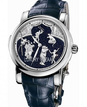 Ulysse Nardin Circus Minute Repeater (WG / Blue / Leather) 740-8