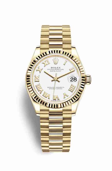 Swiss Replica Rolex Datejust 31 278278 White Dial Watch - Click Image to Close