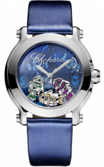 Chopard Happy Sport Round Quartz 36mm Ladies Watch 278475-3049 - Click Image to Close