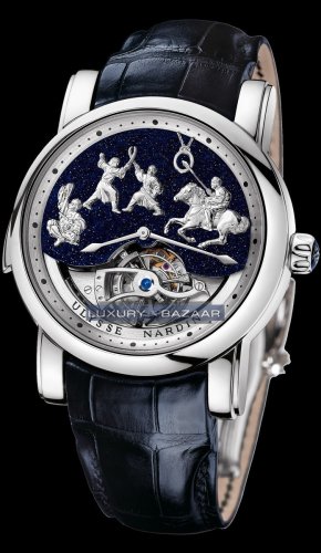 Ulysse Nardin Minute Repeater -Genghis Khan (Platinum/Leather St