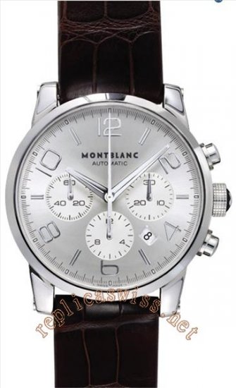 Montblanc TimeWalker Chronograph Automatic Men's Watch 09671 - Click Image to Close