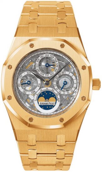 Audemars Piguet Royal Oak Perpetual Calendar Skeleton Men's Watc - Click Image to Close