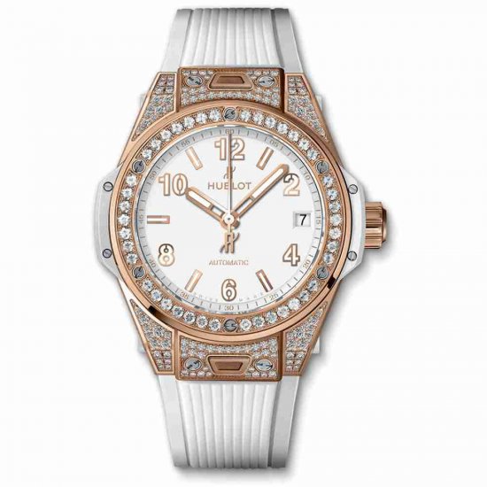 Swiss Replica Hublot Big Bang King Gold White Pavé 39mm 465.OE.2080.RW.1604 - Click Image to Close