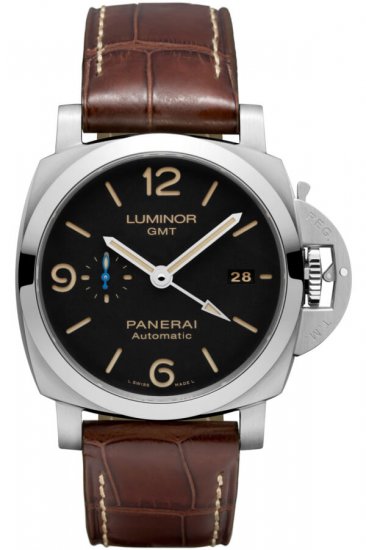 Swiss Replica Panerai Luminor 1950 3 Days GMT Automatic Acciaio 44mm PAM01320 Watch - Click Image to Close