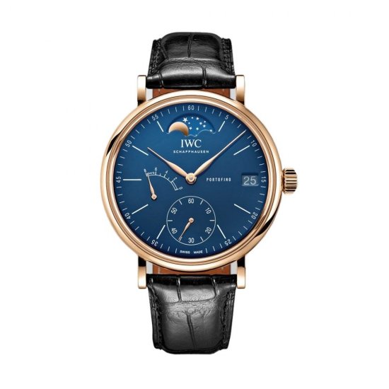 Swiss Replica IWC Portofino Hand-Wound Moon Phase Edition 150 Years IW516407 Watch - Click Image to Close