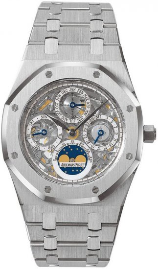 Audemars Piguet Royal Oak Perpetual Calendar Skeleton Men's Watc - Click Image to Close