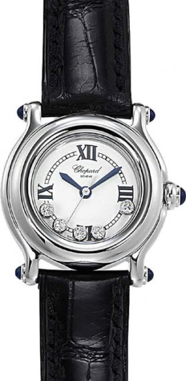 Chopard Happy Sport Classic Round 5 Floating Diamonds Ladies Wat - Click Image to Close