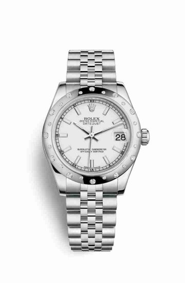 Swiss Replica Rolex Datejust 31 White gold 178344 White Dial Watch - Click Image to Close