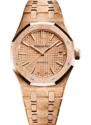 Swiss Replica Audemars Piguet Royal Oak 15454 Selfwinding Frosted Pink Gold Pink 15454OR.GG.1259OR.03