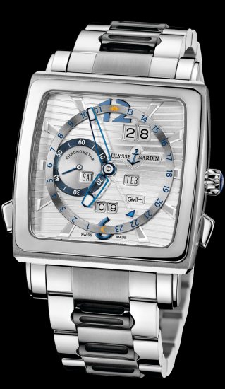 Ulysse Nardin Complications Quadrato Dual Time Perpetual 320-90- - Click Image to Close