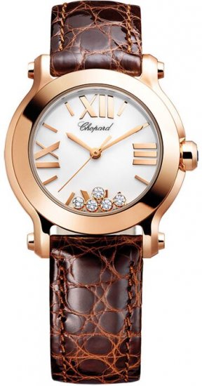 Chopard Happy Sport Round Quartz 30mm Ladies Watch 274189-5010 - Click Image to Close