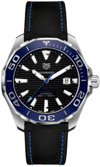 Swiss Replica Tag Heuer Aquaracer Automatic Black Dial Mens Watch - Click Image to Close