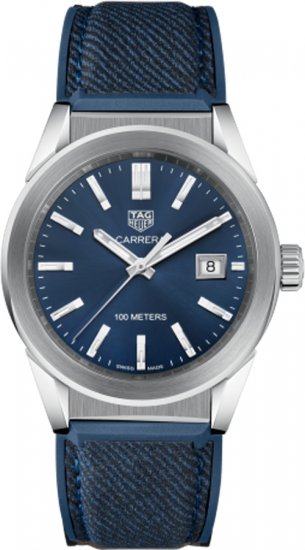 Swiss Replica Tag Heuer Carrera Blue Dial Midsize Watch - Click Image to Close