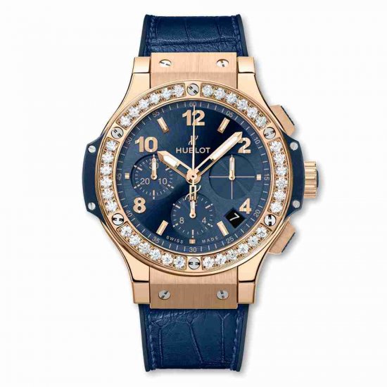 Swiss Replica Hublot Big Bang Gold Blue Diamonds 41mm 341.PX.7180.LR.1204 - Click Image to Close