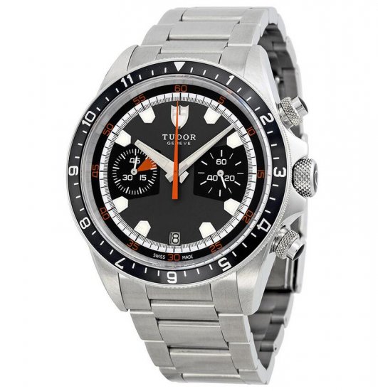 Tudor Heritage Chrono Grey Dial Stainless Steel Men's Watch 7033 - Click Image to Close