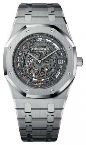 Audemars Piguet Royal Oak Openworked Extra-Thin 39.00 mm Watch - Click Image to Close