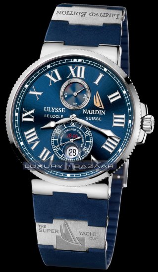 Ulysse Nardin Super Yacht Cup (SS / Blue / Rubber) 263-67-3/43YA - Click Image to Close