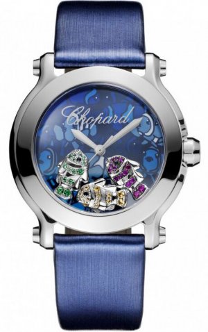 Chopard Happy Sport Round Quartz 36mm Ladies Watch 278475-3049