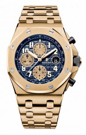 Swiss Replica Audemars Piguet Royal Oak Offshore Chronograph Gold 26470BA.OO.1000BA.01