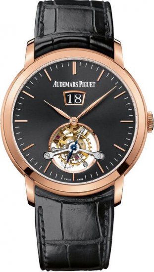 Audemars Piguet Jules Audemars Tourbillon Grande Date 41mm Watch - Click Image to Close